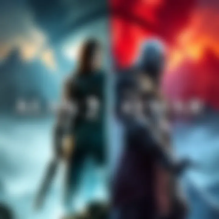 Comparison between Alan Wake 2 and God of War 2018 Two game covers representing Alan Wake 2 and God of War 2018, showcasing their art styles and themes.