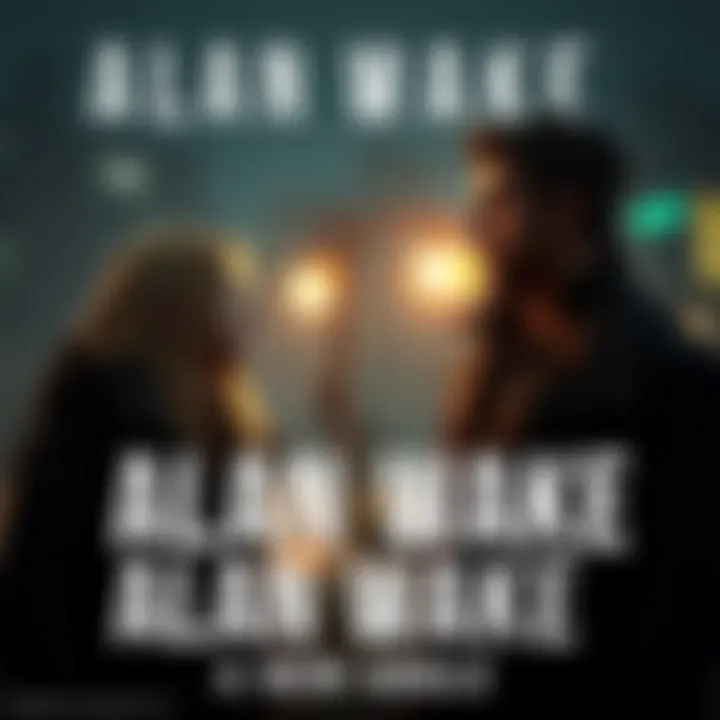 Saga Anderson and Tim Breaker sharing a moment in Alan Wake 3, reflecting on their emotional connection amid a dark setting.