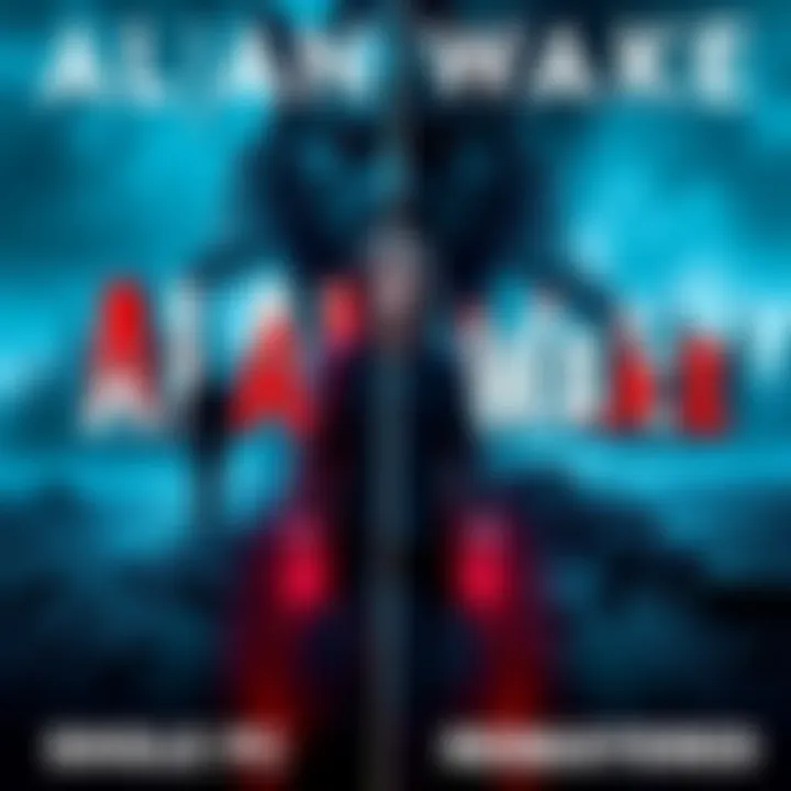 Comparison of Alan Wake original and remastered game covers showing graphics differences