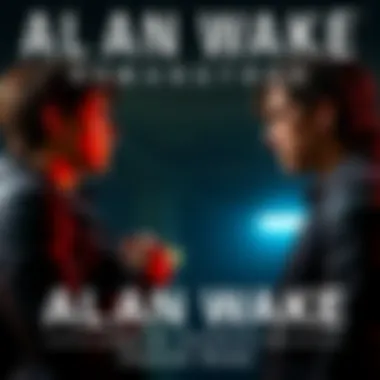 A scene from Alan Wake Remastered showing characters in an intense dialogue about dark themes.