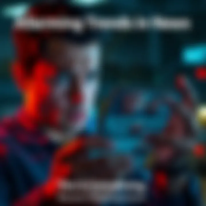 Alarming Trends in News A person looking worried while reading a news article on a smartphone, highlighting concerns in various sectors.