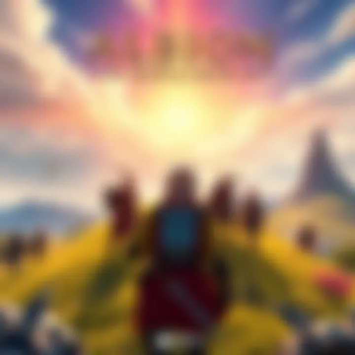 Game characters from Albion Online exploring a vibrant landscape on Xbox console