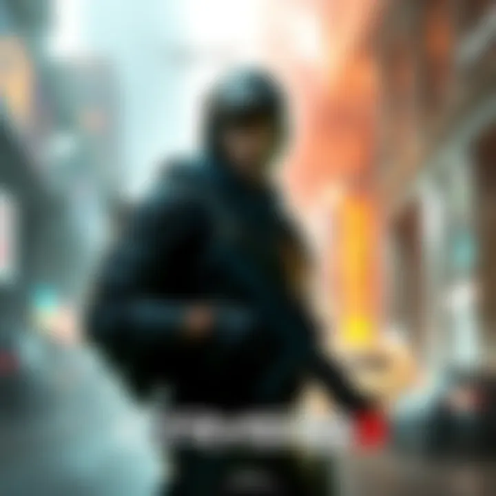 Alcatraz character in combat gear, looking determined amidst a futuristic city environment in Crysis 3