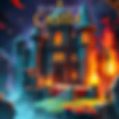 Promotional image for Alchemist's Castle giveaway featuring a Steam key and game themes