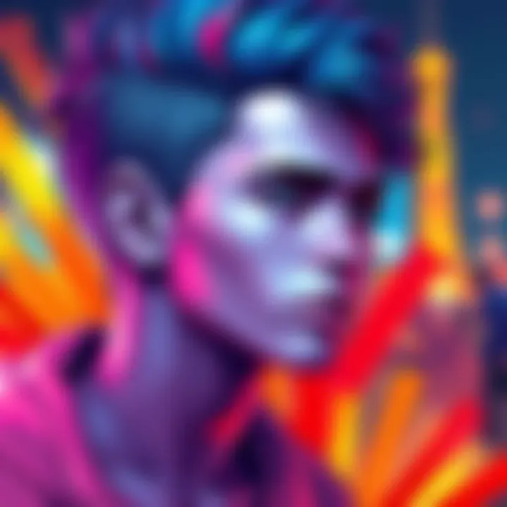 Alex Mercer's new drawing showcasing vibrant colors and unique artistic style