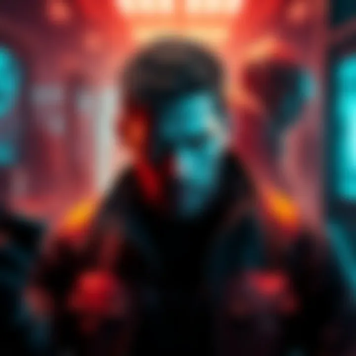 A scene depicting Alex Mercer, showcasing his transformation from a complex character in Prototype 1 to a villain in Prototype 2, set against a gaming backdrop.