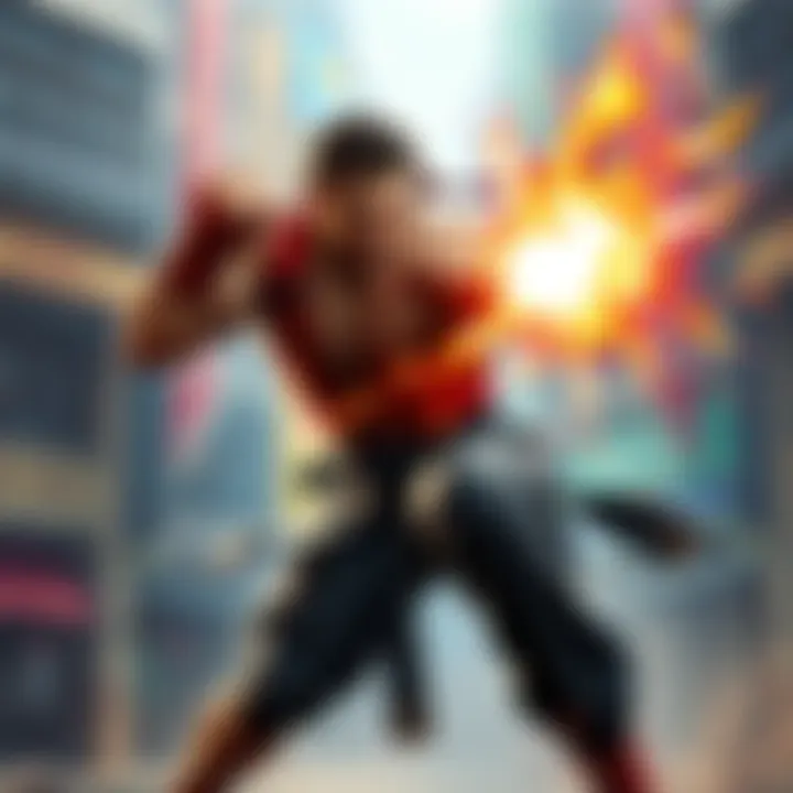 Alex in action in Street Fighter 6 Alex performing a powerful move in the Street Fighter 6 gameplay trailer