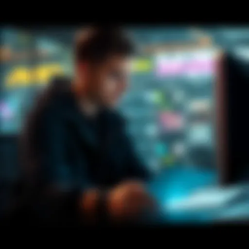 Composer Alexander Brandon Composer Alexander Brandon looking thoughtful with papers and a computer, showcasing his struggle to find interviews in the gaming industry.