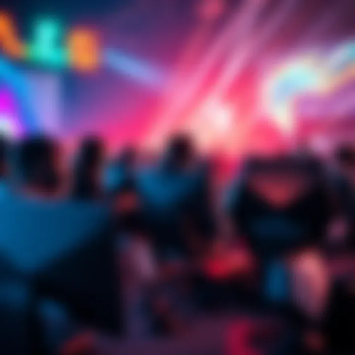 Teams competing in the ALGS Midseason Playoff Scrims with gaming equipment and excitement