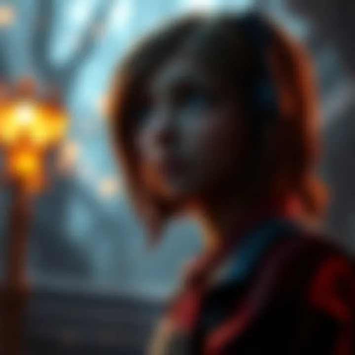 Alice from DBH looks contemplative, showcasing her blend of survival instincts and moral values.