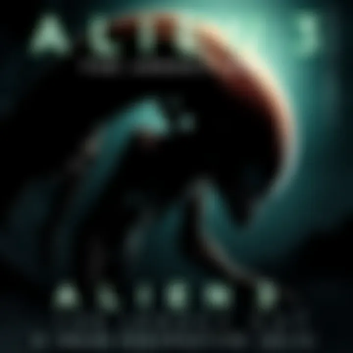 A dramatic poster featuring the iconic alien creature and dark, eerie background highlighting the sci-fi theme of Alien ³ - The Legacy Cut.