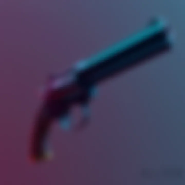 A collection of detailed 3D models representing the shotgun and revolver from the game Alien Isolation, showcasing their unique designs