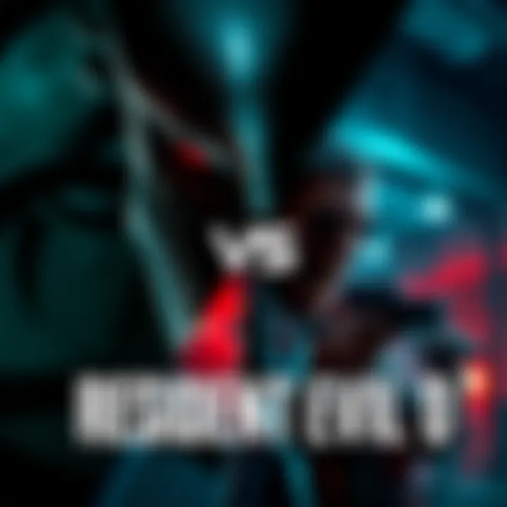 Alien Isolation vs Resident Evil 0 A split image showing a scene from Alien Isolation with a dark, eerie atmosphere and a scene from Resident Evil 0 featuring classic zombie gameplay.