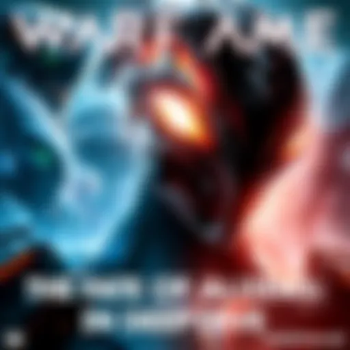 Aliens in Warframe Various alien characters from Warframe engaged in conflict, showcasing their distinct features and abilities.