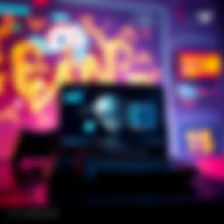 An Alienware laptop showing a crashing screen while gaming