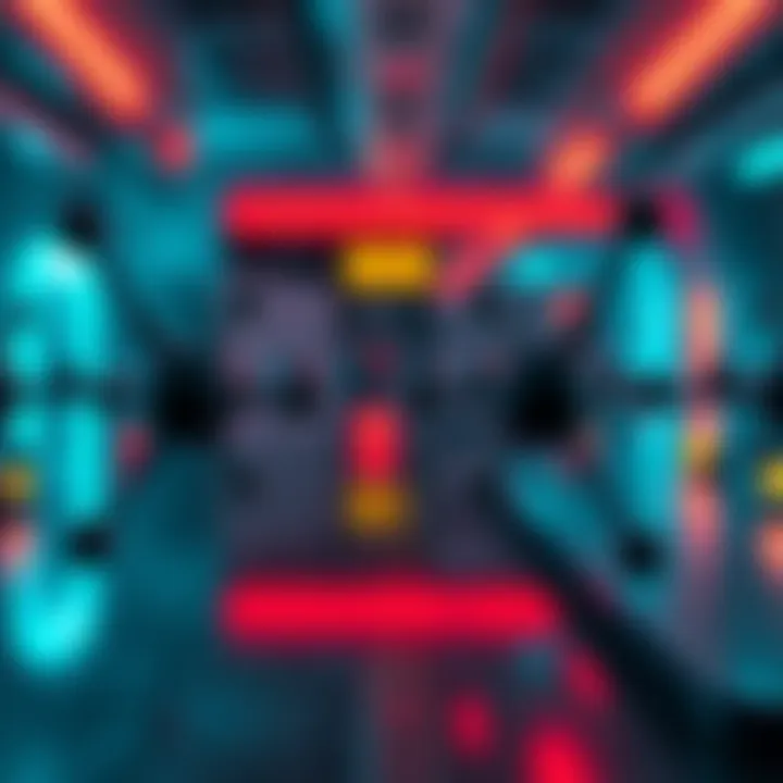 A close-up view of atoms aligned perfectly in a laboratory setting, showcasing a new scientific breakthrough.