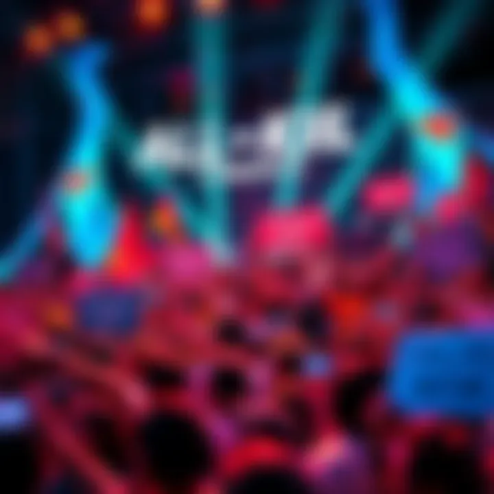 Fans excitedly gather for the All-Kill comeback event, holding banners and signs in support