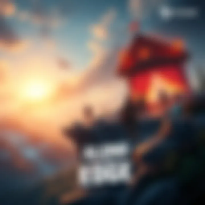 A vibrant scene from Along the Edge showing characters in an adventure setting with lush visuals.