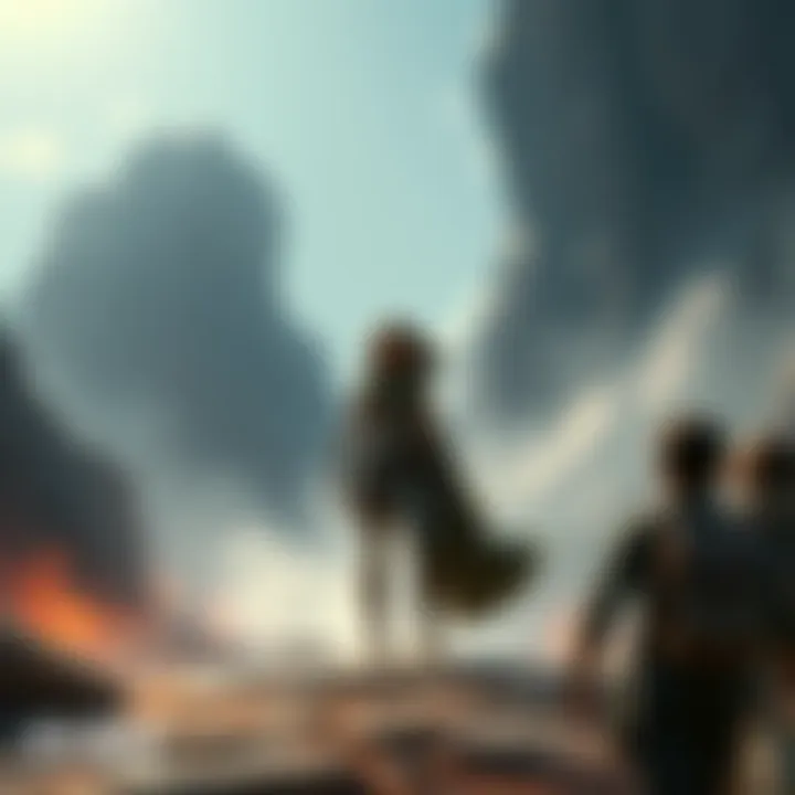 Aloy stands confidently, rejecting the worship of her followers while emphasizing a larger world beyond them.