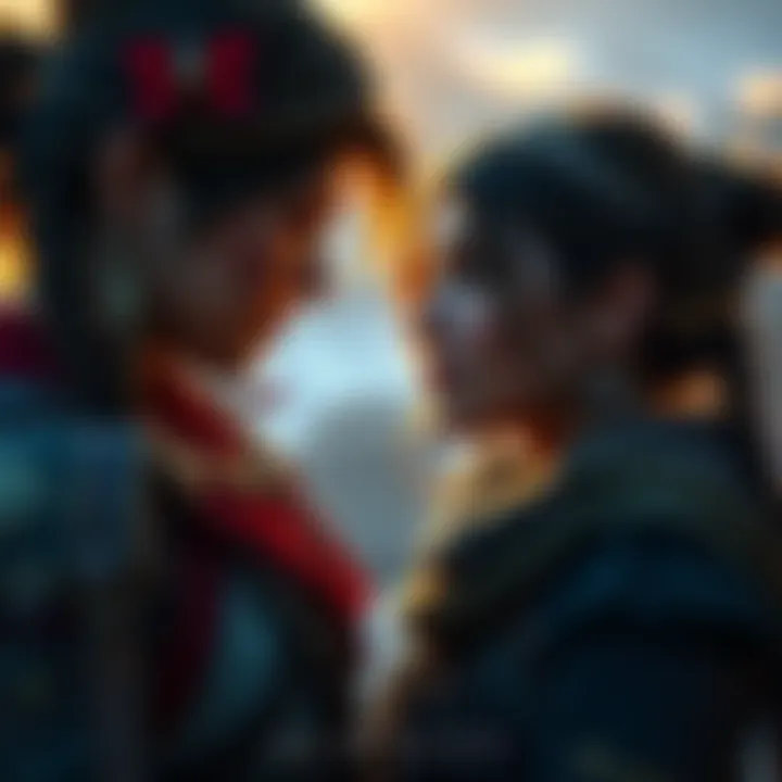 Aloy gazes at Seyka with warmth, hinting at developing feelings in the Burning Shores DLC.