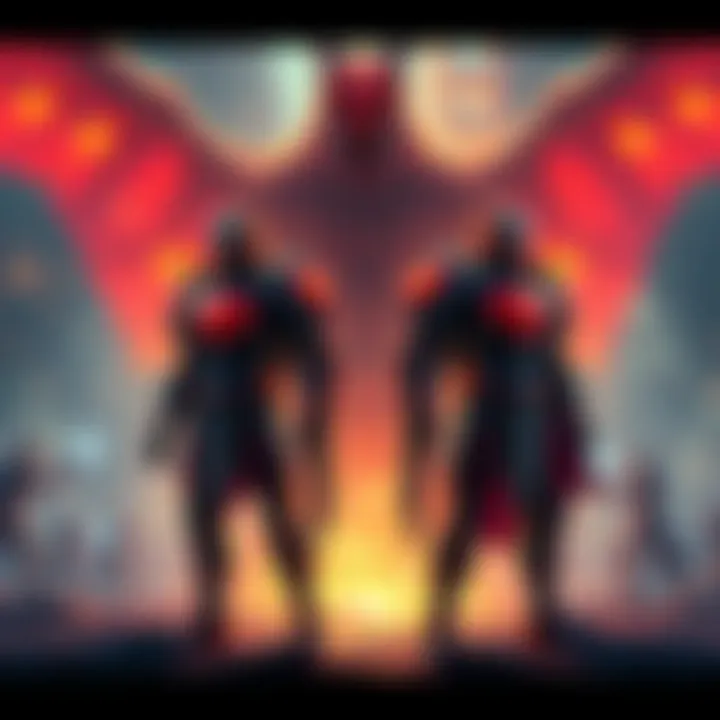 Alpha and Beta Armors Showcase Illustration displaying Alpha and Beta armors alongside Anja Armor and Guardian Alpha, set against a backdrop of a Rathalos battle scene.