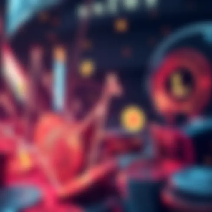 Visual representation of altcoins connecting to various real-life events, showing coins linked to news headlines