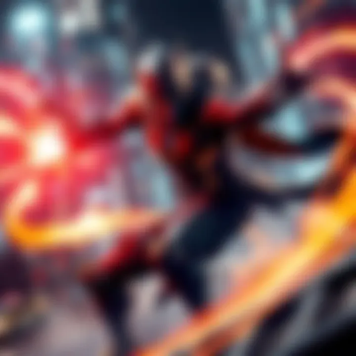 Action shots of Alter using ultimate ability Alter executing ultimate ability in a dynamic gameplay scene, showcasing tactical placement and flanking strategy