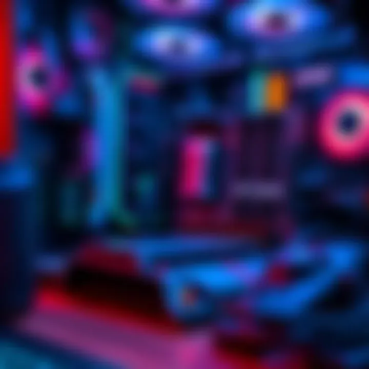 AM4 Platform Components on Desk A close-up of a PC build featuring an AMD AM4 motherboard and Ryzen processor, showcasing computer hardware setup.