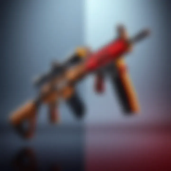 Side-by-side look at the AM MRS-4 rifle and another firearm, highlighting their features