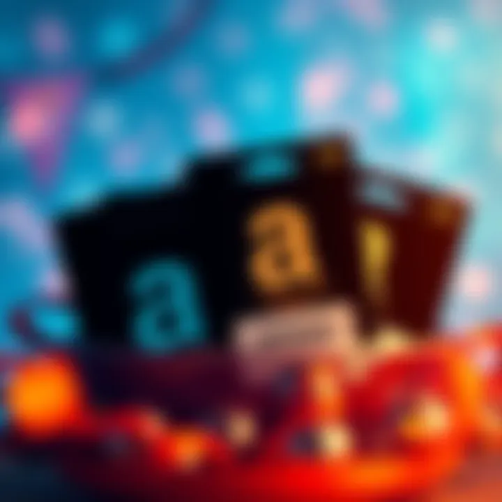 A visual showing Amazon gift cards with $5 and custom value options highlighted, showcasing the new redemption feature for US accounts.