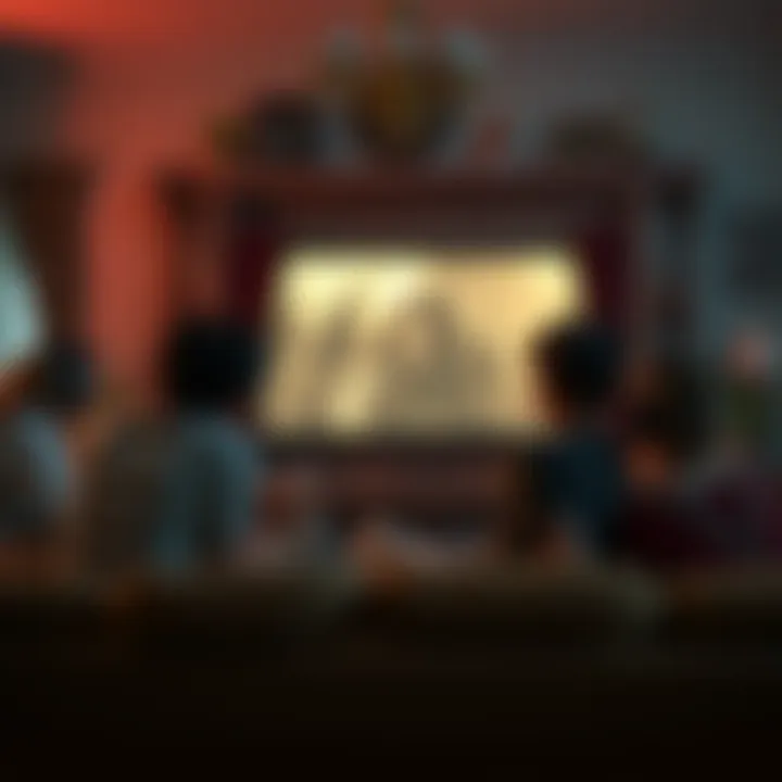 Amazon Cancels Lord of the Rings MMO A visual representation of disappointment among fans after Amazon's cancellation of the Lord of the Rings MMO game, showing a group of sad gamers in a living room staring at their screens.