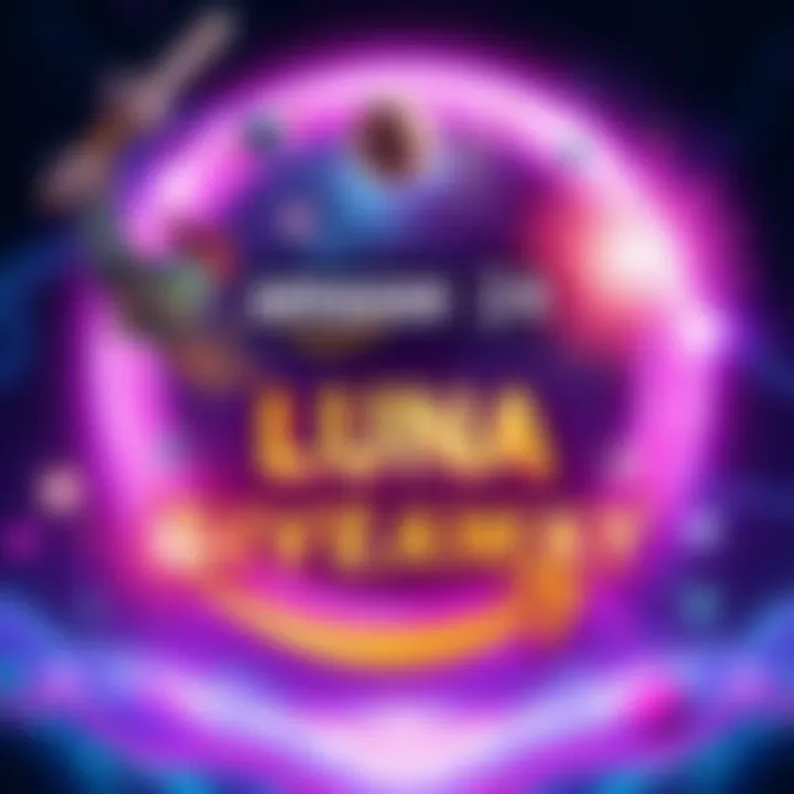 Promotional graphic for Amazon Luna's 24-hour giveaway featuring GOG games like Meganoid and Rebel Galaxy
