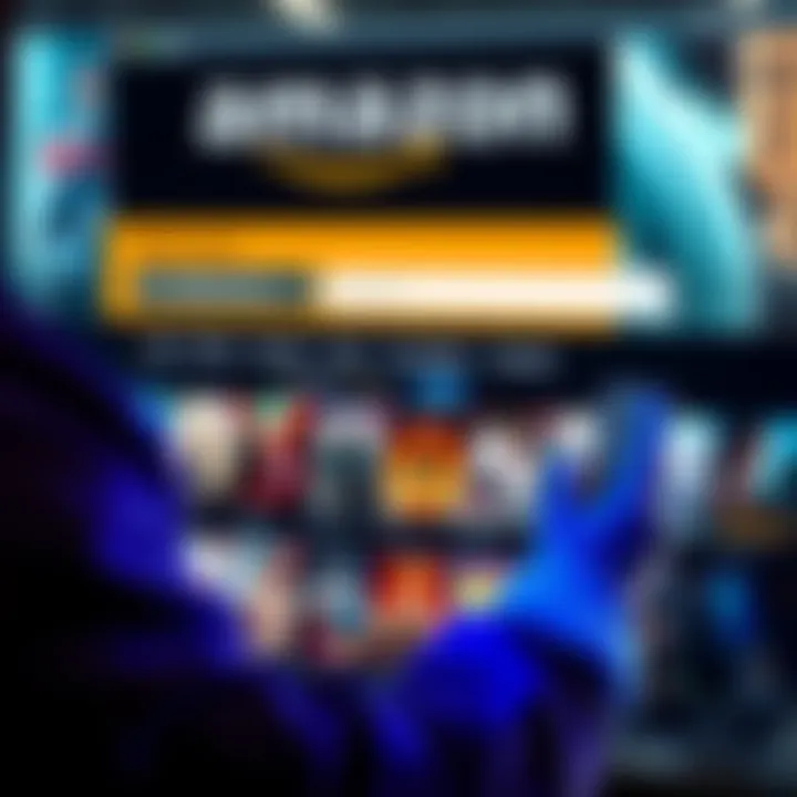 A person browsing Amazon for movie titles looking for deleted scenes and extras