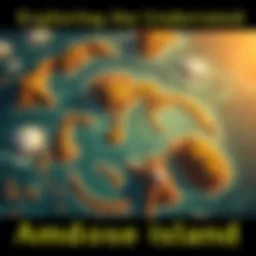 A detailed view of the Ambrose Island map showing its layout and features