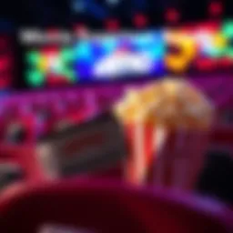 Two movie tickets and a popcorn bag for a night out at AMC Theatres