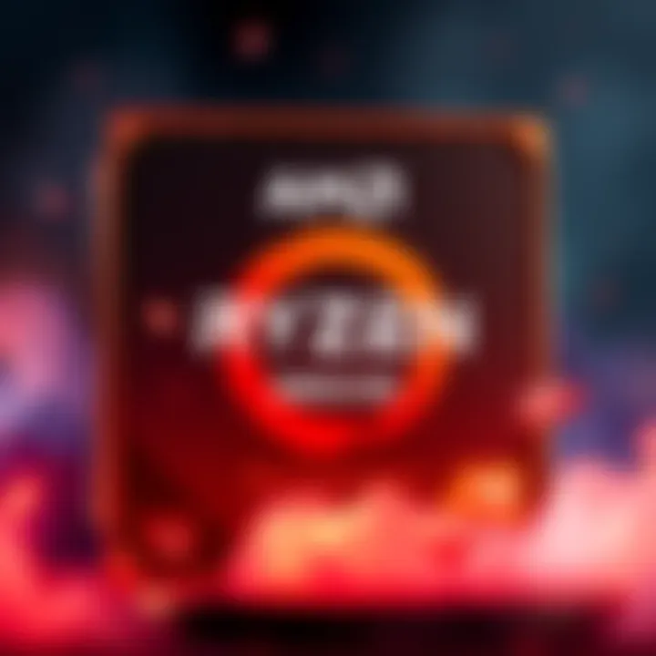 AMD Ryzen 7 5800X3D processor showcased with 8 cores and 16 threads, highlighting its features and anniversary theme