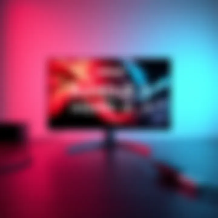 A graphic illustrating expanded HDMI 2.1 support from AMD on a Linux operating system, featuring a modern display and connection cables.