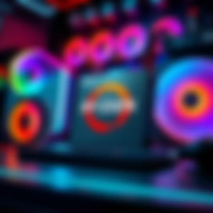 AMD Ryzen 9 9950X3D2 Dual Edition AMD Ryzen 9 9950X3D2 Dual Edition processor displayed on a sleek gaming setup with colorful LED lights