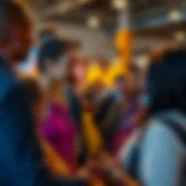 Ana participates in a community event, interacting with local residents and listening to their stories.