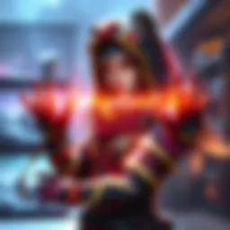 A character wearing Ana's mythic skin in a gaming environment, showing a lack of visual Nano effects during gameplay.