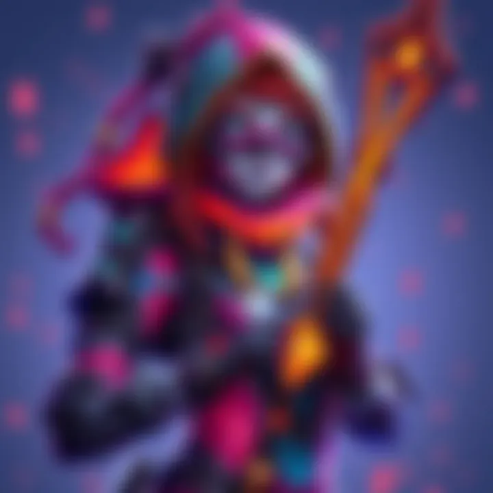 A colorful representation of Ana skins ranked in a tier list format, highlighting the iridescent skin and galactic mythic weapon, inviting viewer engagement.