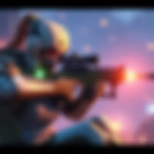 Ana with sniper rifle and healing abilities Ana from Overwatch aiming her sniper rifle while healing a teammate in battle