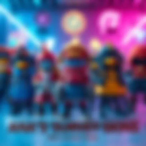 A colorful display of Ana's survey skins featuring various designs and details