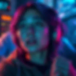 A player experiencing the surprising impact of Ana's sleep dart in a game, showing a stunned expression as they fall asleep.