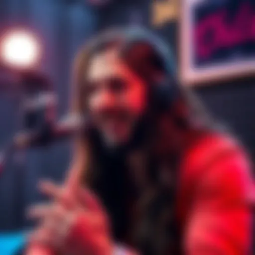 Andrew W.K. sharing thoughts about life and music during a podcast interview
