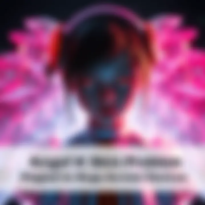 Angel Alice skin with visual bugs A character wearing the Angel Alice skin showing glitches and visual bugs on screen