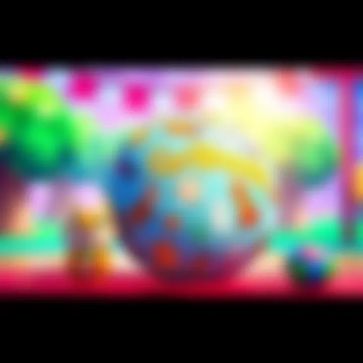 A colorful Animal Crossing bandana featuring icons and characters from the game, designed for fans to wear as a stylish accessory.