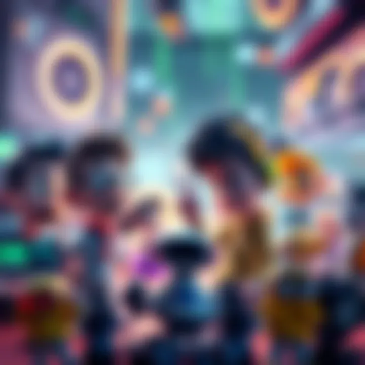 A vibrant scene showing animated characters being brought to life through digital tools and machine learning software, representing the evolution in animation technology.