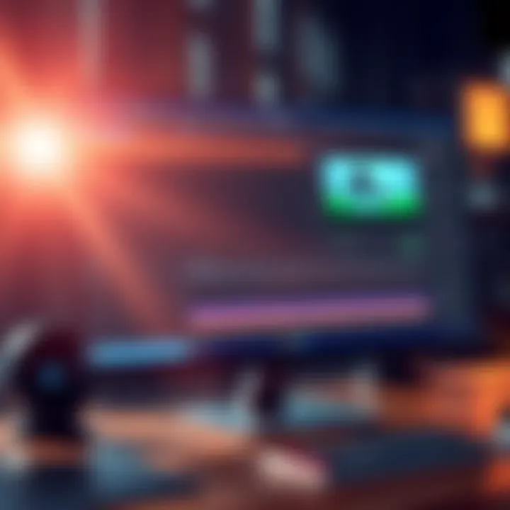 A computer screen displaying a software interface with animation settings and a highlighted plugin option.