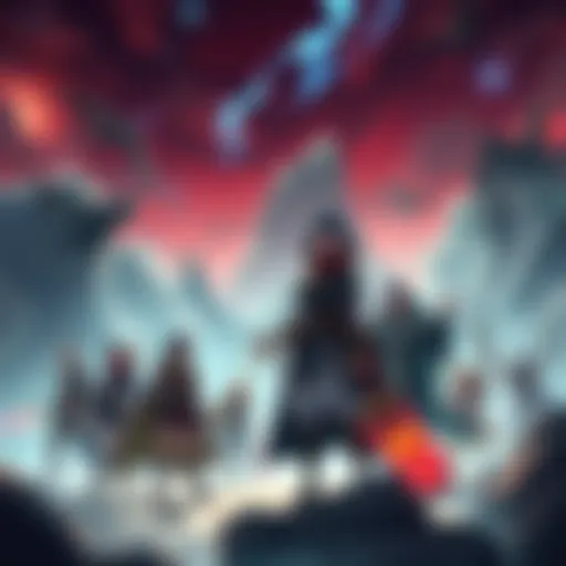 A group of diverse anime characters in a fantasy world, featuring warriors, mages, and mythical creatures, embodying adventure and camaraderie like Dungeons & Dragons.
